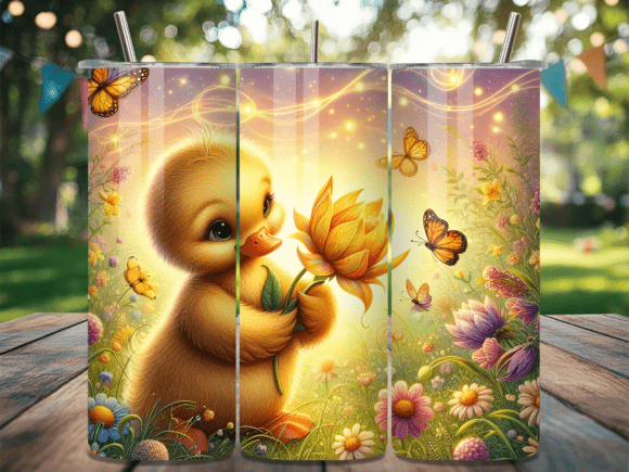 Download Golden Glow Duckling Flower Tumbler Wrap - Old Collection