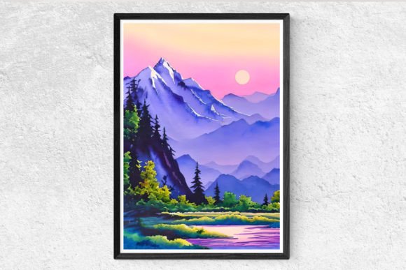 Download Unique Watercolor Landscape - Unique Collection