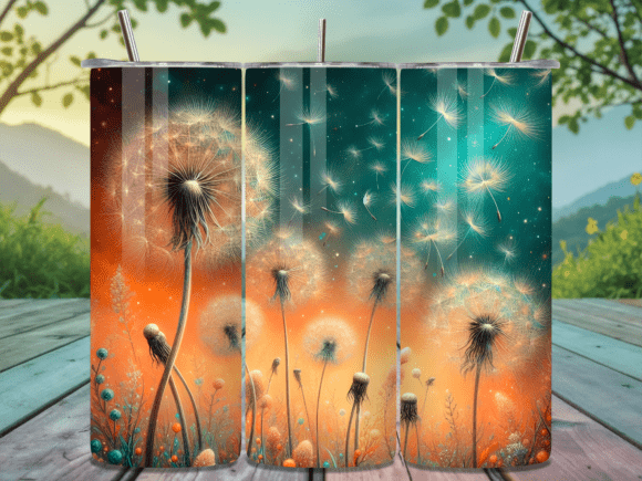Download Golden Glow Dandelion Field Tumbler Wrap - Old Collection